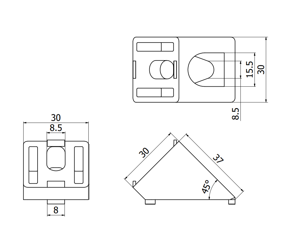  PTC-CB30X30-45D